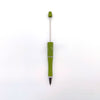 Pack 20 Sparkle Plastic Beadable Pens DIY Bead Ballpoint Pens - Pattern B