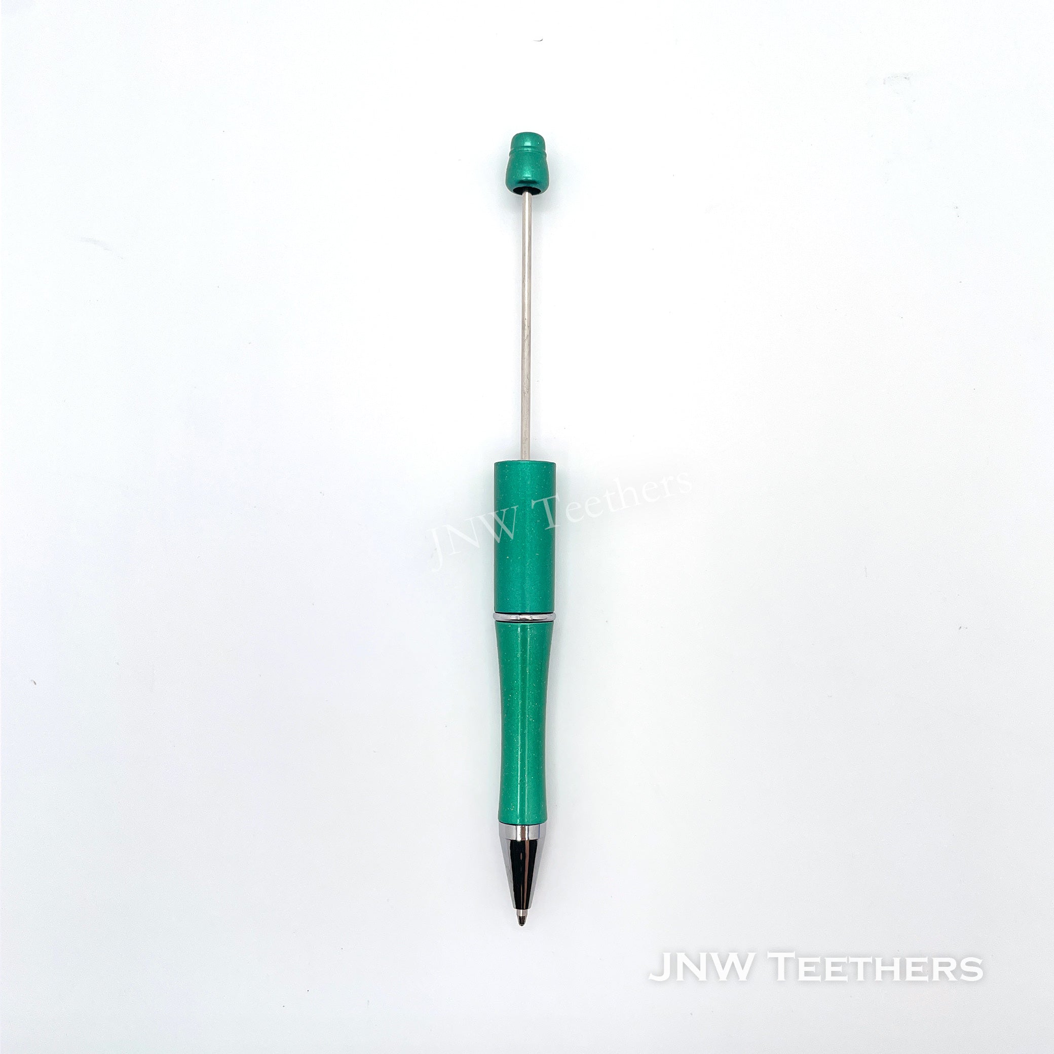 Pack 20 Sparkle Plastic Beadable Pens DIY Bead Ballpoint Pens - Pattern B