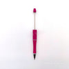Pack 20 Sparkle Plastic Beadable Pens DIY Bead Ballpoint Pens - Pattern B