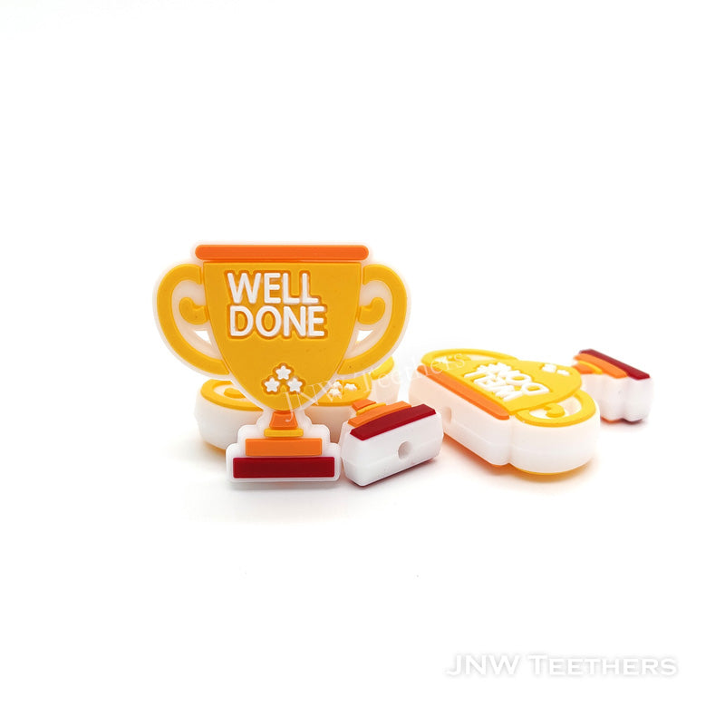 Gold Prize Silicone Focal Beads