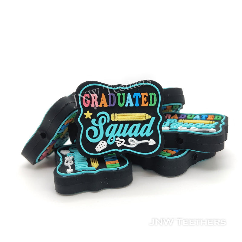 Graduated squad silicone focal beads