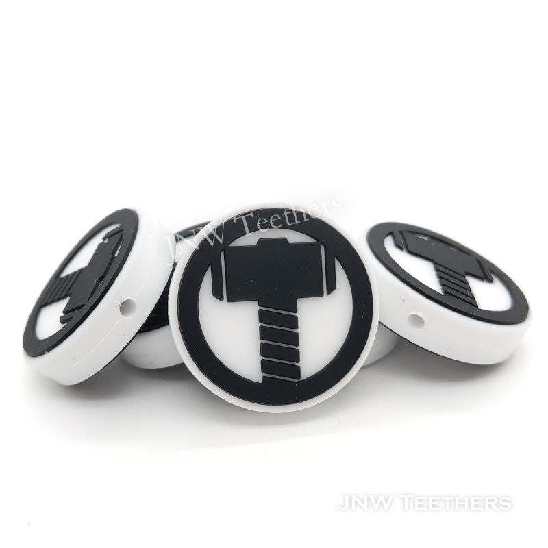 Hammer silicone focal beads