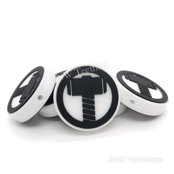 Hammer silicone focal beads