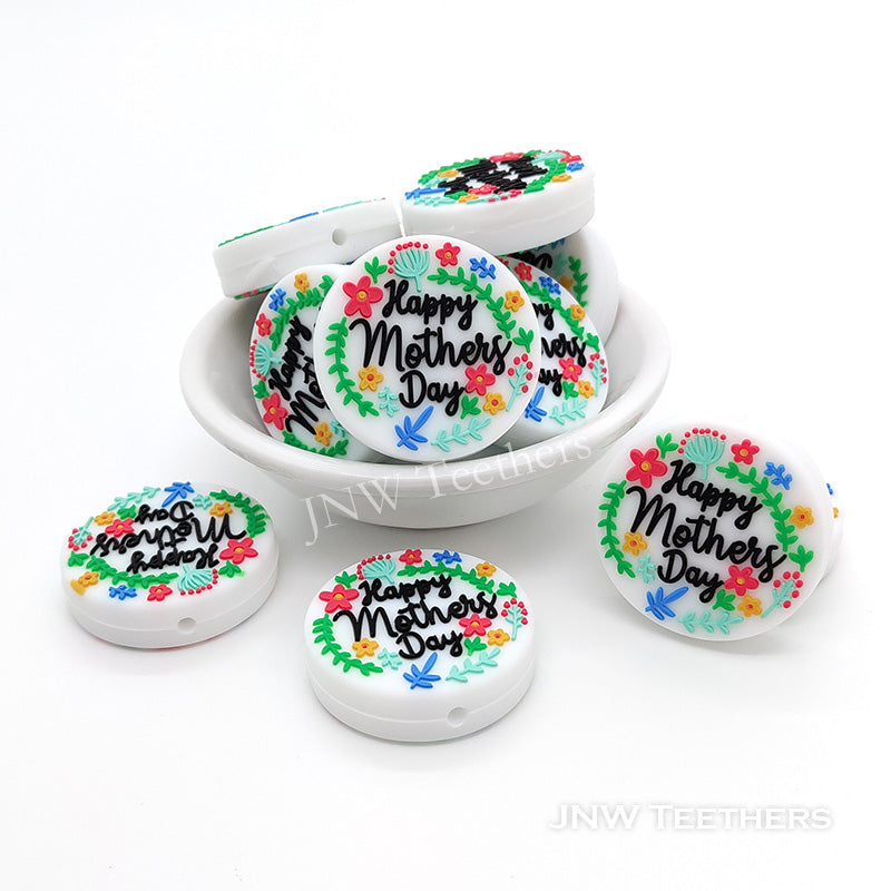 Happy Mother's Day silicone focal beads