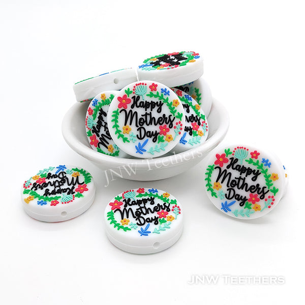 Happy Mother's Day silicone focal beads