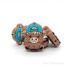 Highland Cow in Cap Silicone Focal Beads