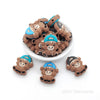 Highland cow in cap silicone focal beads