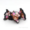 highland cow in flower hat silicone focal beads