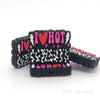 I love hot cowboys silicone focal beads fuchsia