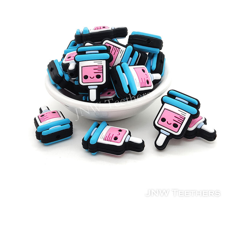 JNWTeethers Syringe Needle Vaccine Silicone Focal Beads