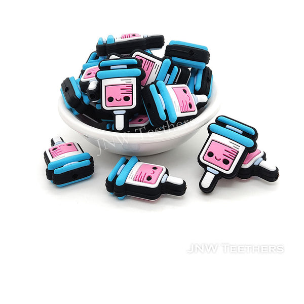 JNWTeethers Syringe Needle Vaccine Silicone Focal Beads