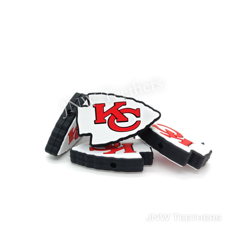 KC Arrow Football Teams silicone focal beads