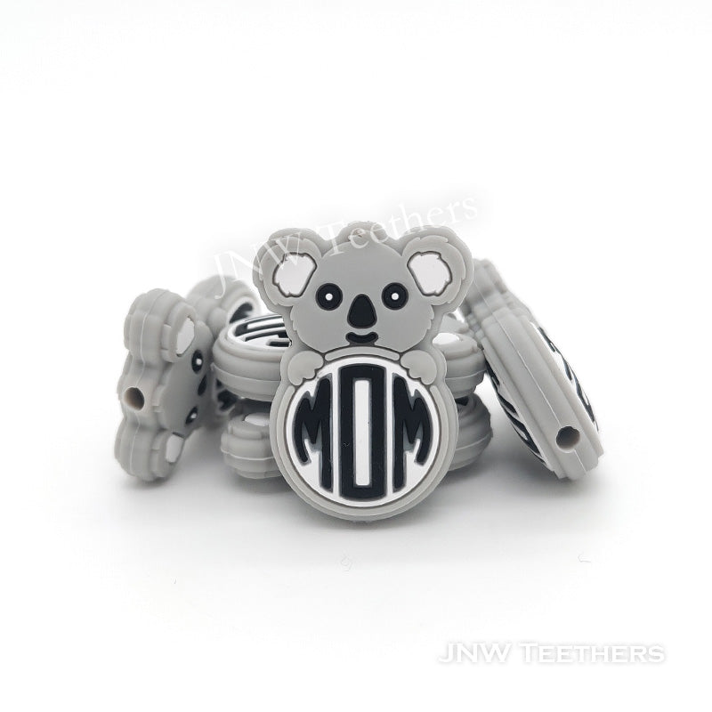 Koala Mom silicone focal beads