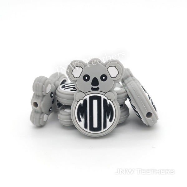 Koala Mom silicone focal beads