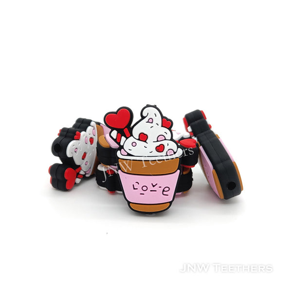 Love Ice Cream Silicone Focal Beads
