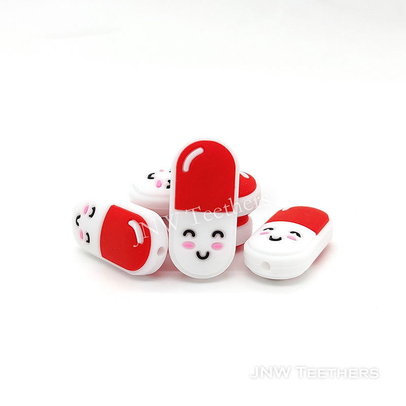 Medicine Pill Silicone Focal Bead JNWTeethers