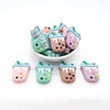 Milk tea silicone focal beads