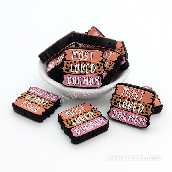 Silikon-Focal-Perle „Most Loved Dog Mom“