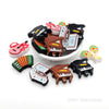Musical Instrument Silicone Focal Beads