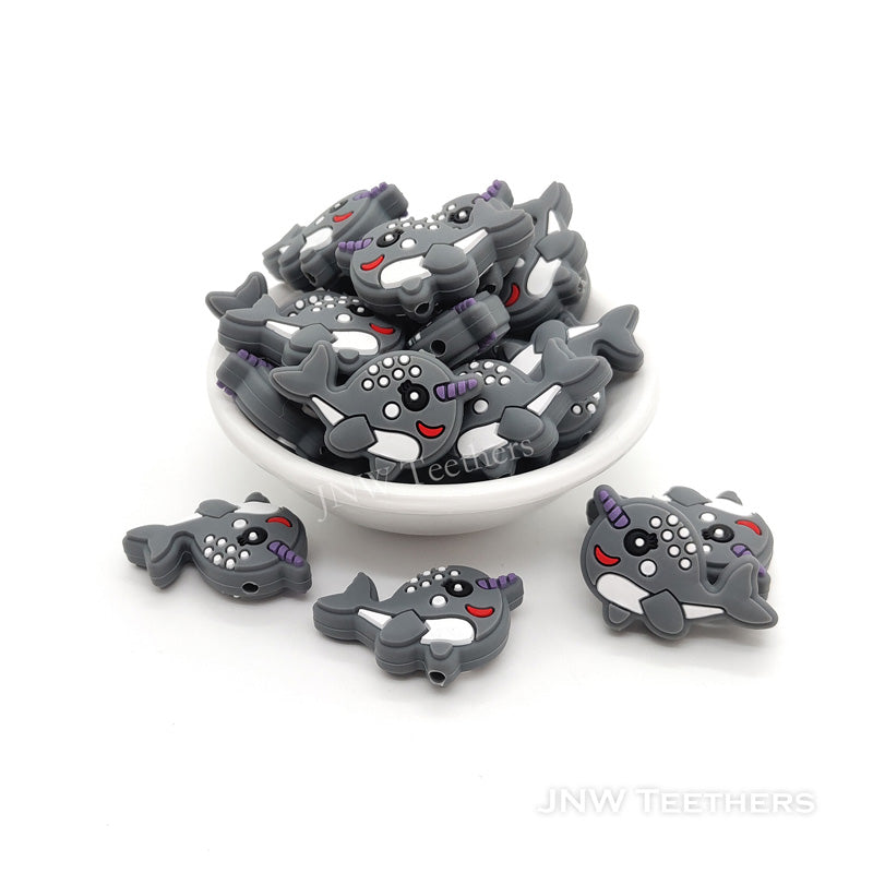 Pack 5 Perles Focales de Pâques en Silicone