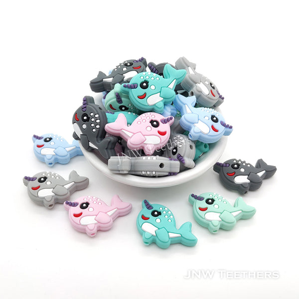 Pack 5 Perles Focales de Pâques en Silicone