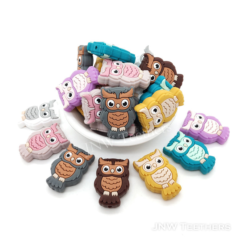 Owl silicone focal beads