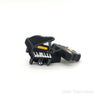 Piano silicone focal beads black