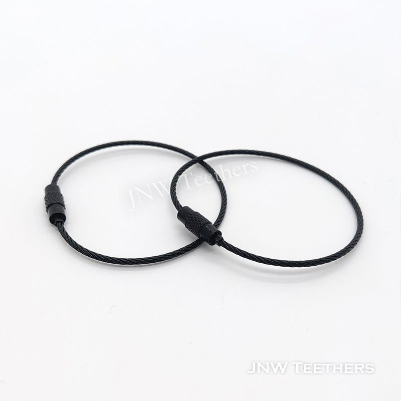 Stainless Steel Wire Rings black