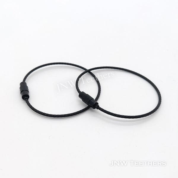 Stainless Steel Wire Rings black