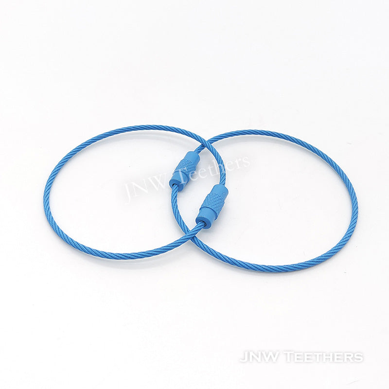 JNW Teethers Wire Rope Key Chain sky blue
