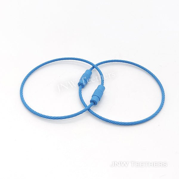 JNW Teethers Wire Rope Key Chain sky blue
