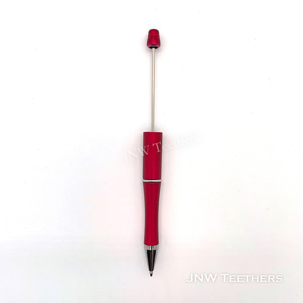 Pack 20 Plastic Beadable Pens DIY Bead Ballpoint Pens - Pattern A