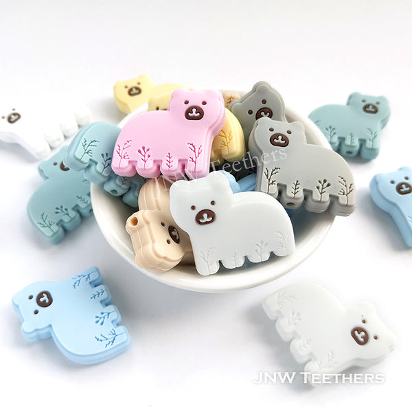 Polar Bear Silicone Focal Beads