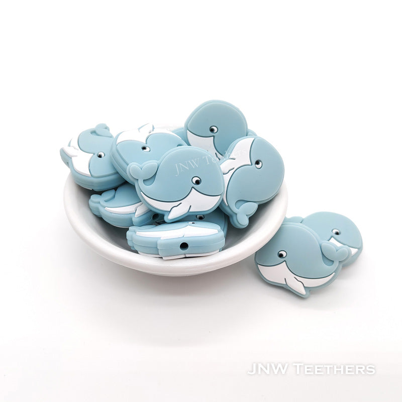 Silikon Motivperle Wal | Powder Blue