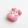Hasen-Silikon-Fokalperlen rosa