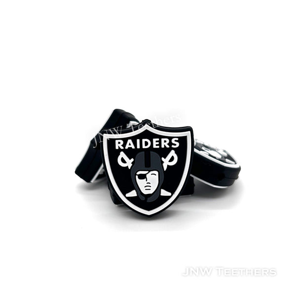 Raiders Football Teams silicone focal beads