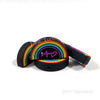 Rainbow silicone focal beads