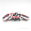 Heart Dog mom silicone focal beads