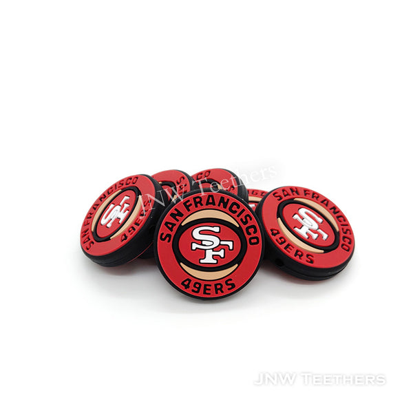 San Francisco Football Teams silicone focal beads