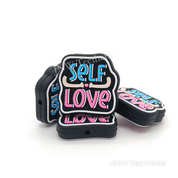 Self love silicone focal beads
