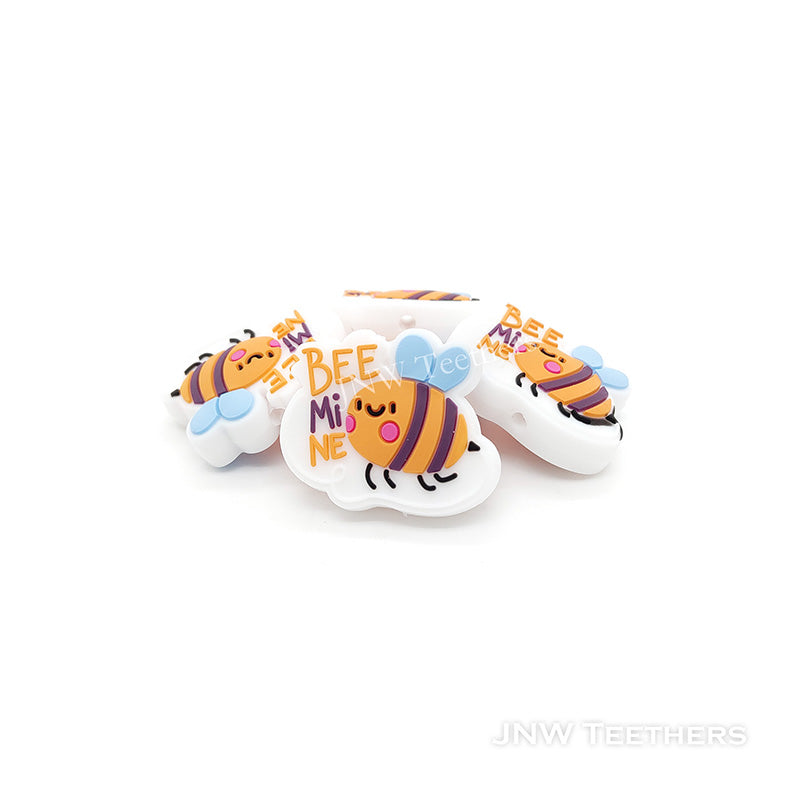 Bee silicone focal beads