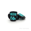 Fueled by Coffee silicone focal beads furquoise