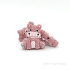 Hippo Silicone Focal Beads Dusty Rose