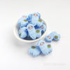 Blue alpaca silicone focal beads JNWTeethers
