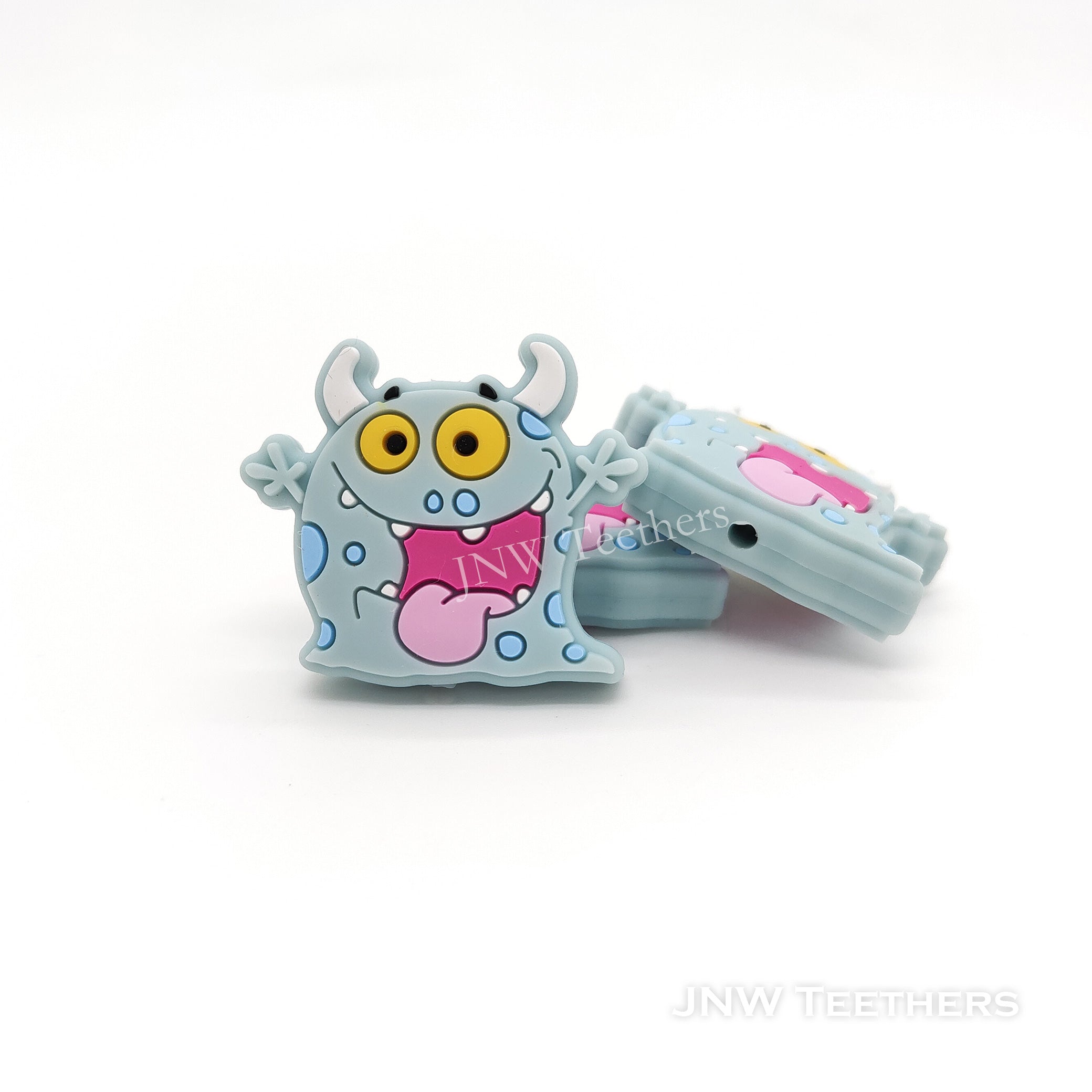 Pack 5 Horns Monster Silicone Focal Beads