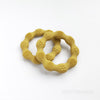 Silicone teething ring mustard