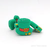Green hat St. Patrick's day silicone focal beads