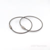 JNW Teethers Stainless Steel Screw Lock Wire Keychain silver