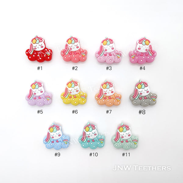 Little Star Unicorn Silicone Focal Beads