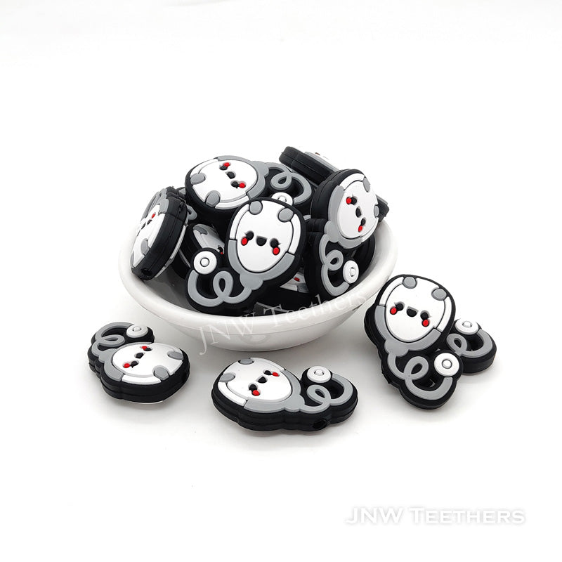 Stethoscope silicone focal beads gray